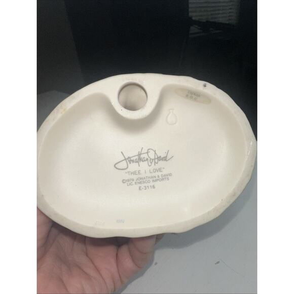 Precious Moments Couple By Tree Thee I Love 1979 E-3116 5 3/4" T x 4" x 2 3/4" - Picture 8 of 8